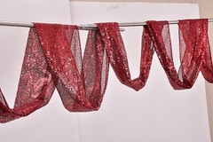 20ft Wedding Sequin Curtain Chiffon Arch Draping Fabric Backdrop Arbor (1 Panel)
