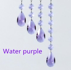 10Pcs Colorful Teardrop 38mm Chandelier Crystal Prisms Wedding Decor SunCatcher