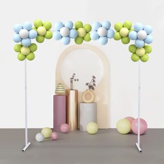 Wedding Arch Backdrop Stand Metal Square Flower Frame 6.6ft Garden Party Decor