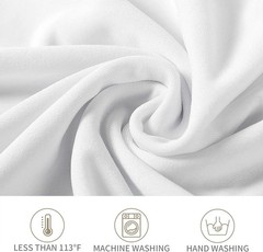 20Pack White Spandex Folding Chair Covers in Stretch Washable Fabric for Wedding