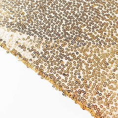 2 GOLD 8ft x 2ft Sequined Backdrop Curtain with Rod Pockets Wedding Decorations