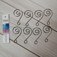 80Pcs Swirl Shaped Chrome Metal Hook Hanger Connector Crystal Prisms Chandelier