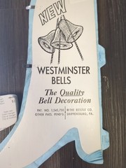 Vintage Lot Of 14 Beistle/Hallmark White/Blue Honeycomb Bells Wedding +4 Diecut