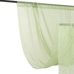 5ft x 32ft SAGE GREEN Premium Chiffon Sheer Backdrop CURTAIN PANEL Drape Party