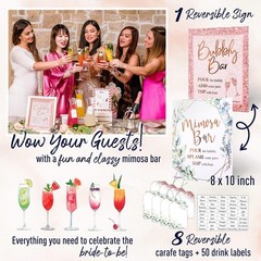 PRESTIGE Bridal 10.2 inches x 8.1 x 0.5 inches, 50 Set + Mimosa Bar