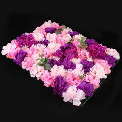 6 Pack Artificial Flower Wall Panels 3D Flowers Wall Panel Backdrop for Wedding