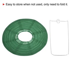 6pcs 10 Inch Folding Hanging Paper Lanterns Medium Lampshade Dark Green