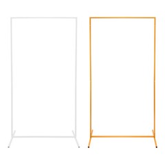 3 Packs Wedding Flower Arch Backdrop Stand Square Balloon Photo Stand Gold/White