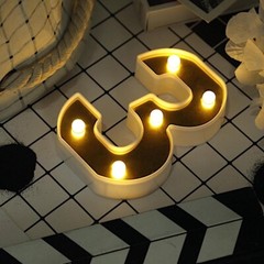 6″ tall GOLD 3 LED Lighted Marquee Numbers Sign Party Wedding Events Decorations