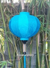 Set of 6 pcs 35cm Hoi An bamboo silk lanterns for home garden events decoration