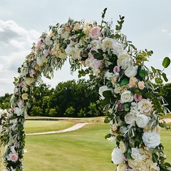 Heavy Duty Square Tube Iron Wedding Arch Backdrop Stand Garden Pergola Frame US