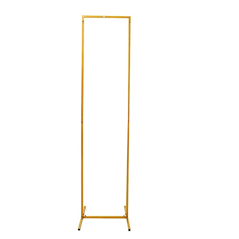 6 ft Gold Rectangular Metal Floral Display Frame Wedding Backdrop Stand Party