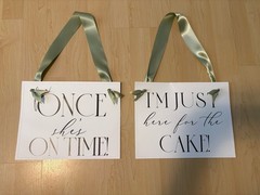 2-Ring Bearers Wedding Signs 8.5″ X 11″ Signs FREE SHIPPING!
