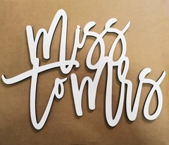 Wooden Miss to Mrs Sign for Bridal Shower Decor Bachelorette Party Backdrop