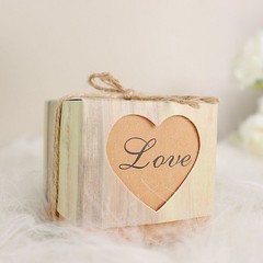25 Natural Favor Boxes Rustic Wooden Design Party Gift Holders Party Decorations
