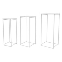 Metal Plant Pot Stand Indoor Outdoor Flower Planter Display Holder Rack Set of 3