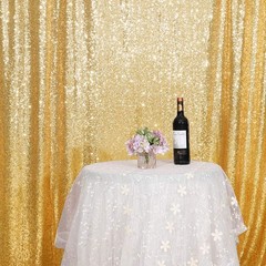 Juya Delight 4 x 6ft Gold Sequin Photography Curtain