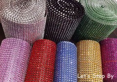 ~~ Diamond Rhinestone Ribbon Mesh Wrap Wedding Home Decorations Supplies ~~