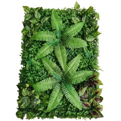 9 Pcs Artificial Boxwood Hedge Panels 60 × 40 × 4 cm Green
