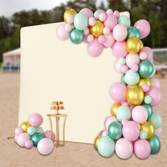 Golden Backdrop Stand, Background Decoration Kit For Wedding/Ceremony/Party