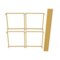 2Pc Gold Metal Floor Stand Iron Column Vase Holder Wedding Decor