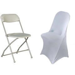 10 Silver Stretchable Spandex Chair Covers Wedding Banquet Reception Light Gray