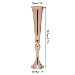 6 Pcs Wedding Centerpieces Vase European Vase Versatile Metal Props 22.2″ Height