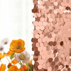 6 ft BLUSH Payette Sequin Fitted Round Top Wedding Arch STAND COVER Party Events