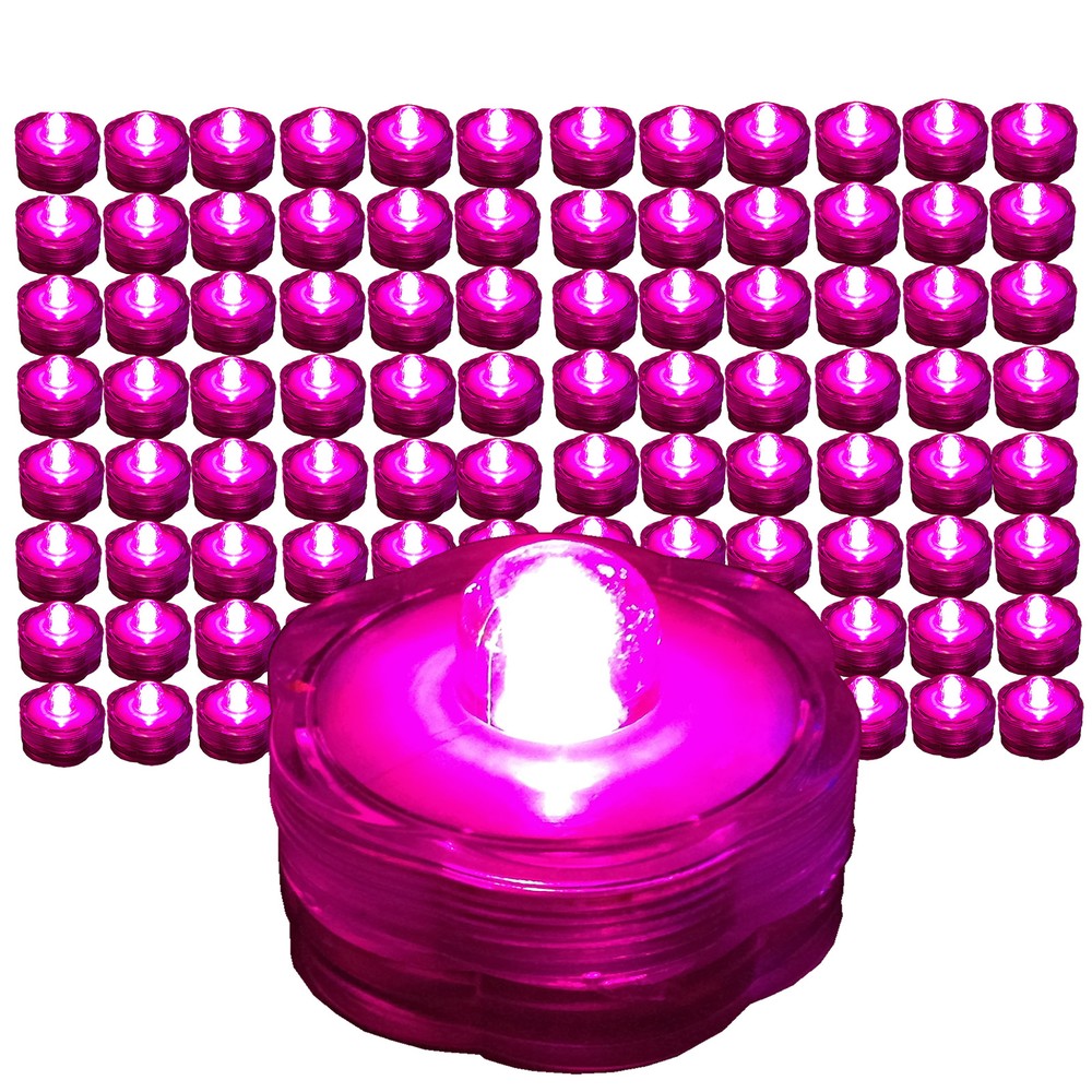 96 HOT PINK LED Submersible Waterproof Wedding Floral Decoration Tea Vase Light