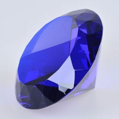 200mm Huge Blue Crystal Diamond Paperweight Wedding Centerpieces Gifts