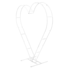 Dual Tube Metal Wedding Arch Backdrop, Heart-Shaped Wedding Arch Stand,