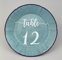 Wedding Table Number Decal Sticker for Bottle, Jar, Glass, Frame etc. Sold Each