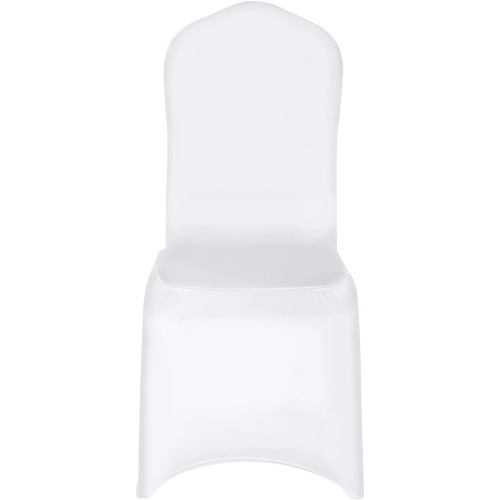 50PCS White Spandex Chair Covers for Events, Parties, and Weddings