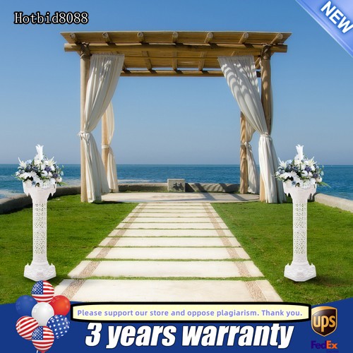 Set of 2 Roman Column Pillar Pedestal Statue Sculpture Decor wedding backdrop