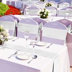Pack Satin Table Runner x 108 Inch Long Wedding Satin Silk Table 12 White