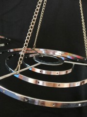 2Pcs Chrome Hanger Chandelier Frame Wedding Party Centerpiece Decoration 8.6″