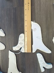 Vintage Lot Of 14 Beistle/Hallmark White/Blue Honeycomb Bells Wedding +4 Diecut
