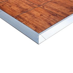 Portable Commercial Dance Floor 15×15 Wood Grain Waterproof Tiles Wedding Used