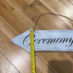 Set of 2 Aaron Brothers Rustic Wedding Directional Signs Reception and Ceremony