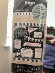 Amscan Milestone Birthday Chalkboard Sign Sheet 19″ x 24″ New!!!