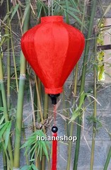 Set of 6 pcs 35cm Hoi An bamboo silk lanterns for home garden events decoration