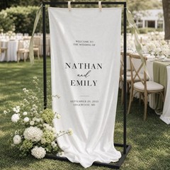 Sturdy Wedding Welcome Sign Stand – Black Metal Easel for Seating Charts & Event