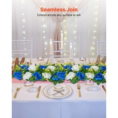 Uimoso Artificial Flower Balls for Wedding Decor Blue and White Set of 10