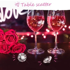 30mm Clear Acrylic Diamonds – Big Crystals for Wedding Decor, Table Scatter, Vas