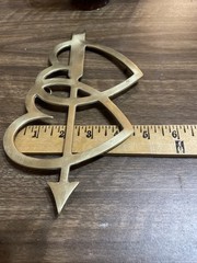 Heart & Arrow Wall Hanging Decor Metal Hearts C11