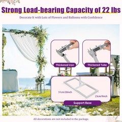 Free Standing Backdrop Support Frame 6×3m Carbon Steel Wedding Background Stand