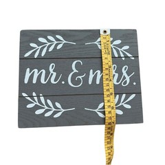 Mr And Mrs Wooden Stand Alone Grey Sign Wedding Marriage Engagement Engaged