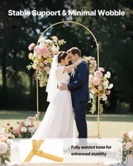 VEVOR Arch Backdrop Stand Metal Arch Backdrop Stand 7.2 x 4 ft for Wedding Party
