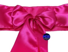 Magenta Satin Chair Bows 10 PCS – Reusable Sashes for Weddings & Celebrations