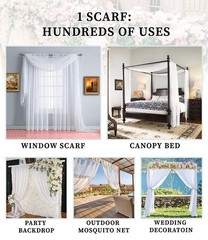 WARM HOME DESIGNS Wedding Arch Draping Fabric Bundle Has 2 216 Inch (18 Feet)…